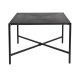 WHITE LABEL LIVING Marcio salongbord, firkantet - svart MDF og metall (40x40)