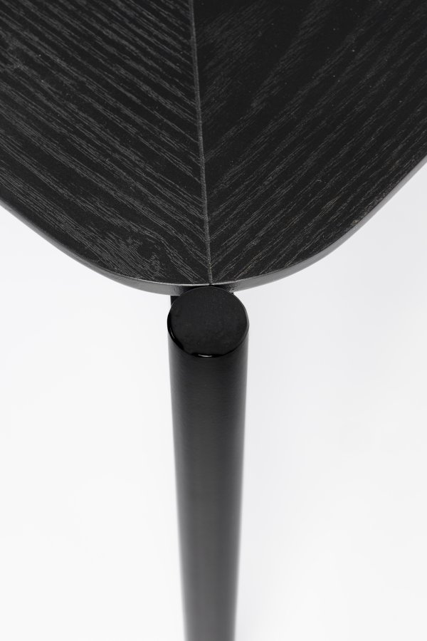 WHITE LABEL LIVING Marcio salongbord, firkantet - svart MDF og metall (40x40)