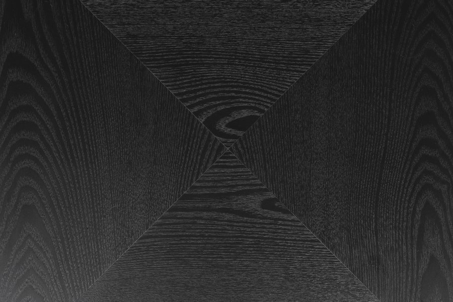 WHITE LABEL LIVING Marcio salongbord, firkantet - svart MDF og metall (40x40)