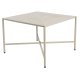 WHITE LABEL LIVING Marcio salongbord, firkantet - beige MDF og metall (40x40)