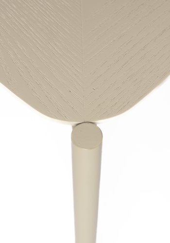 WHITE LABEL LIVING Marcio salongbord, firkantet - beige MDF og metall (40x40)