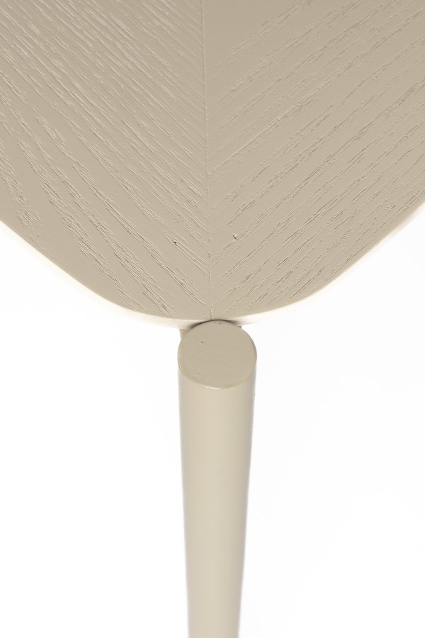 WHITE LABEL LIVING Marcio salongbord, firkantet - beige MDF og metall (40x40)