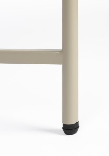 WHITE LABEL LIVING Marcio salongbord, firkantet - beige MDF og metall (40x40)