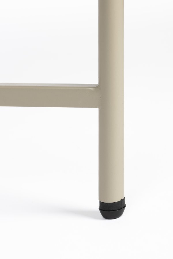 WHITE LABEL LIVING Marcio salongbord, firkantet - beige MDF og metall (40x40)