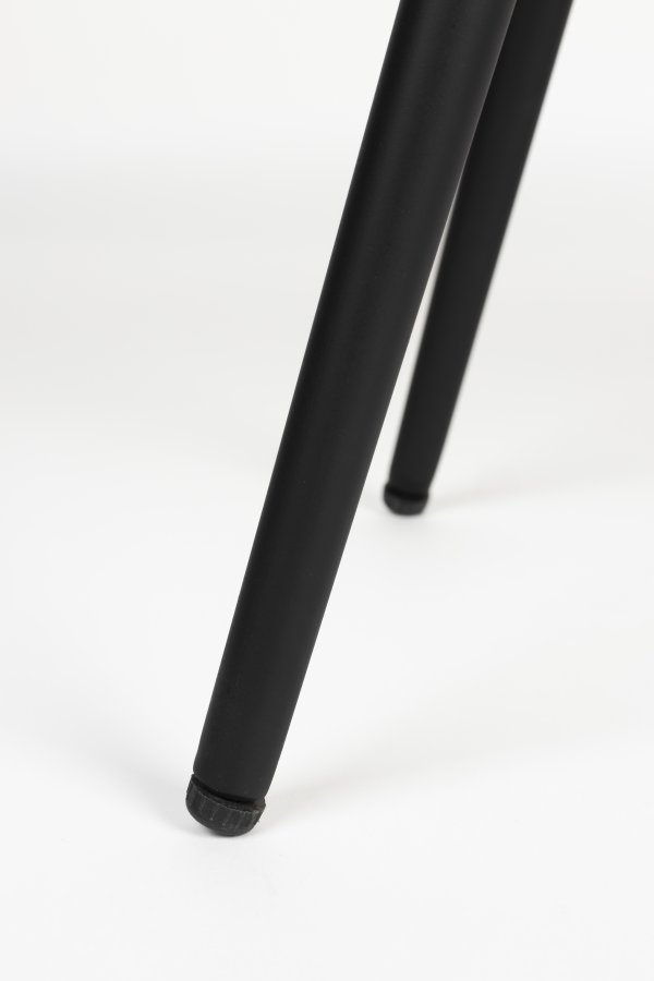 WHITE LABEL LIVING Gualdo sofabord, rektangulr - brun teakfinér og sort jern (80x39)