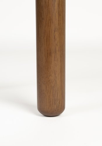 ZUIVER Storm sidebord, rundt - valnttfarget eikefiner og asketre (45)