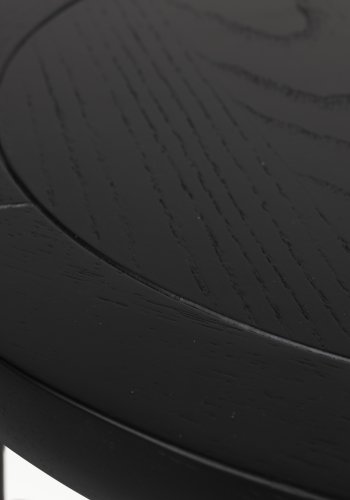 ZUIVER Storm sidebord, rundt - svart eikefiner og ask (45)