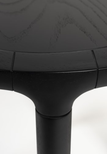 ZUIVER Storm sidebord, rundt - svart eikefiner og ask (45)