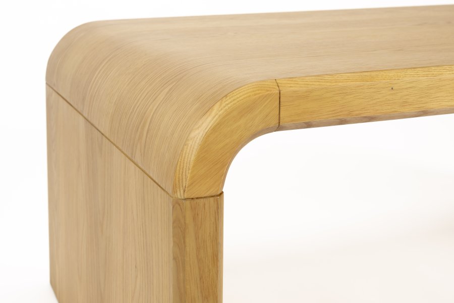 ZUIVER Brave salongbord, rektangulrt - naturlig eikefiner og gummitre (120x60)