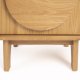 ZUIVER sidebord, m. 2 skuffer - naturlig eik (45x40)