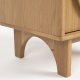 ZUIVER sidebord, m. 2 skuffer - naturlig eik (45x40)
