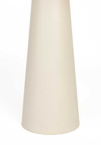 WHITE LABEL LIVING Joya sidebord, Lavt, rundt - beige keramikk/jern (40)