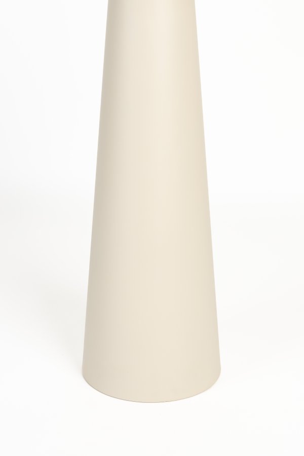 WHITE LABEL LIVING Joya sidebord, Hyt, rundt - beige keramikk/jern (40)