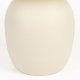 WHITE LABEL LIVING Karula sidebord, Lavt, rundt - beige keramikk/jern (50)