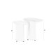WHITE LABEL LIVING Bela sidebord - svart mangotre og svart jern (sett med 2)