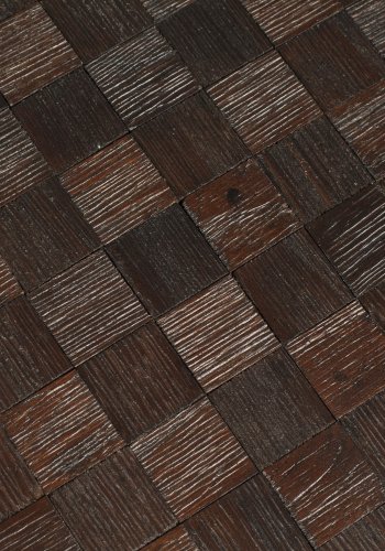 WHITE LABEL LIVING Webster salongbord og sidebord - brun resirkulert teak og jern (sett med 2)