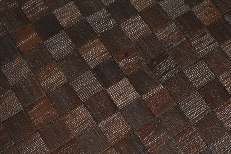 WHITE LABEL LIVING Webster salongbord og sidebord - brun resirkulert teak og jern (sett med 2)