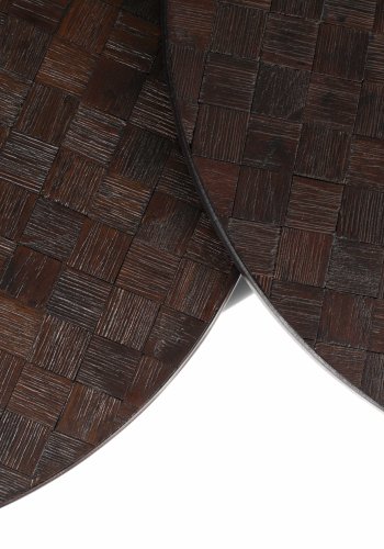 WHITE LABEL LIVING Webster sidebord - brun resirkulert teak og jern (sett med 2)