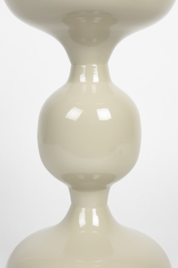 WHITE LABEL LIVING Lars sidebord, rundt - elfenbensfarget jern (31)