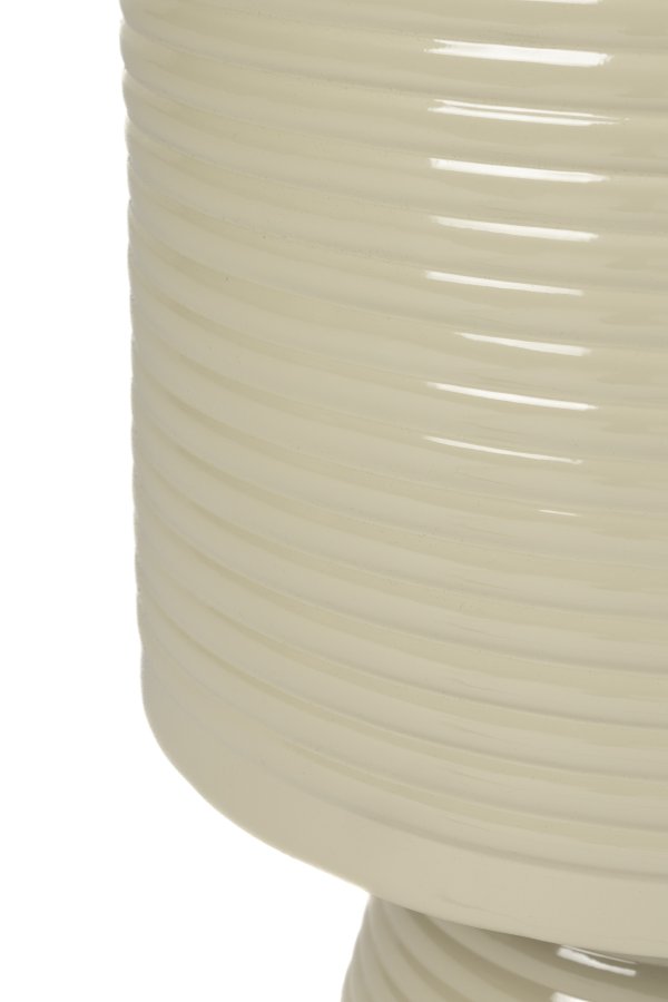 WHITE LABEL LIVING Sven L sidebord, rundt - elfenbensfarget jern (35)