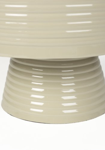 WHITE LABEL LIVING Sven L sidebord, rundt - elfenbensfarget jern (35)