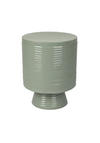 WHITE LABEL LIVING Sven L sidebord, rundt - grnt jern (35)