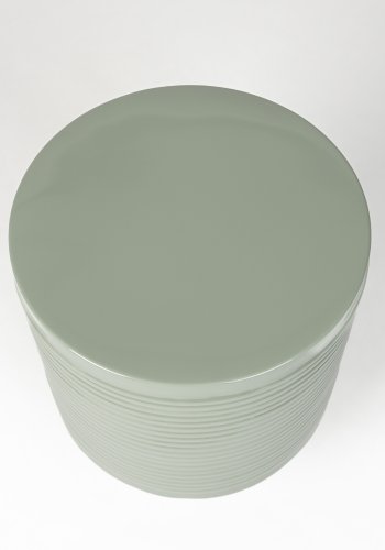 WHITE LABEL LIVING Sven L sidebord, rundt - grnt jern (35)