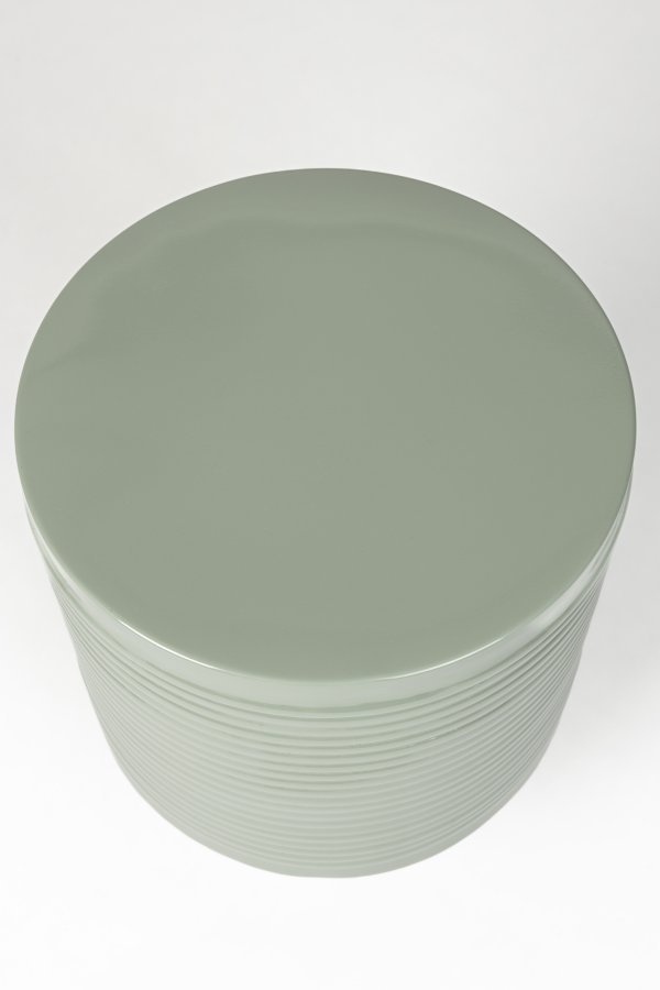 WHITE LABEL LIVING Sven L sidebord, rundt - grnt jern (35)