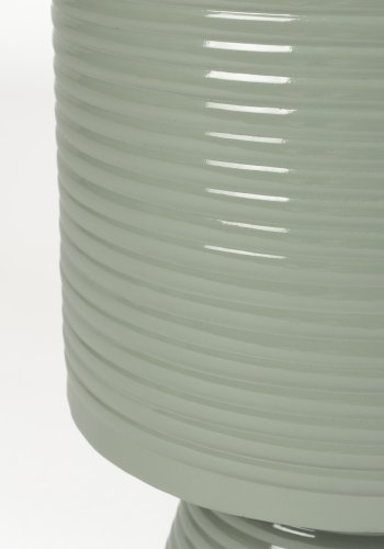 WHITE LABEL LIVING Sven L sidebord, rundt - grnt jern (35)