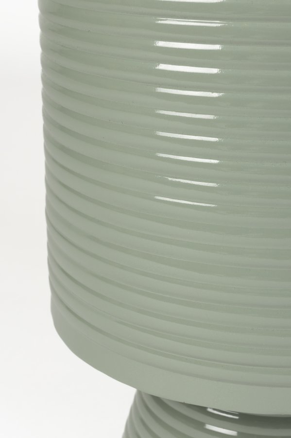 WHITE LABEL LIVING Sven L sidebord, rundt - grnt jern (35)