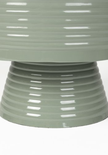 WHITE LABEL LIVING Sven L sidebord, rundt - grnt jern (35)