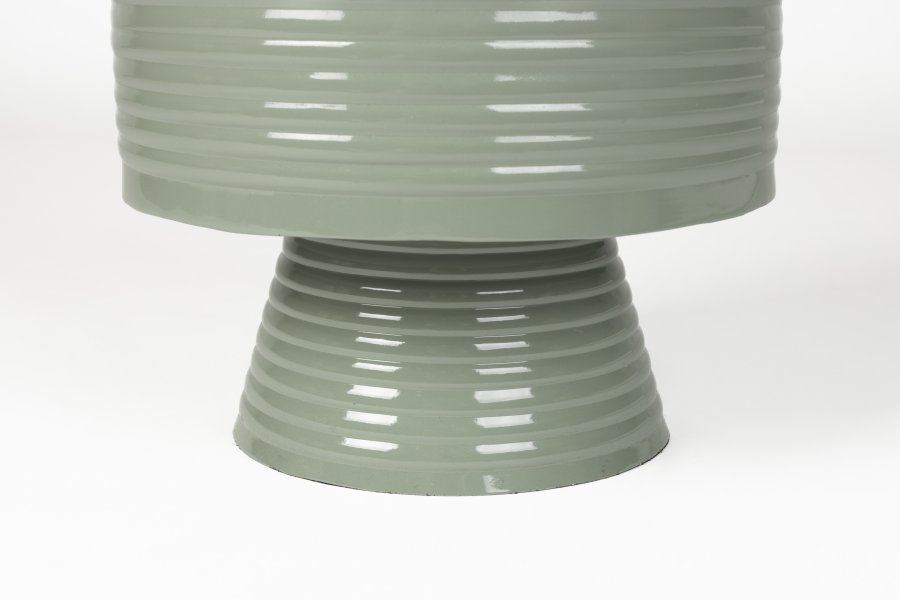 WHITE LABEL LIVING Sven L sidebord, rundt - grnt jern (35)