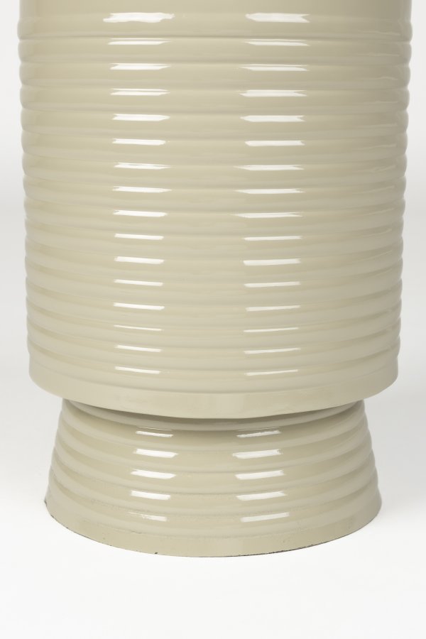 WHITE LABEL LIVING Sven S sidebord, rundt - elfenbensfarget jern (25)