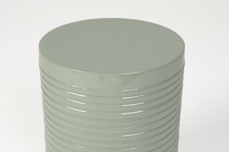 WHITE LABEL LIVING Sven S sidebord, rundt - grnt jern (25)