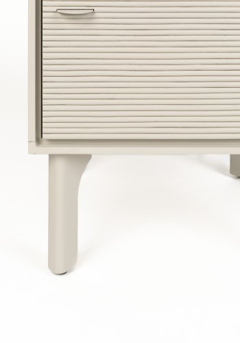 ZUIVER Morgen nattbord, m. 1 dr og 1 hylle - gr rotting/MDF/akasietre (40x45)