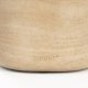 ZUIVER Noble sidebord, ovalt - beige betong med travertinlook (50x42)