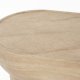 ZUIVER Noble salongbord, ovalt - beige betong med travertinlook (100x50)