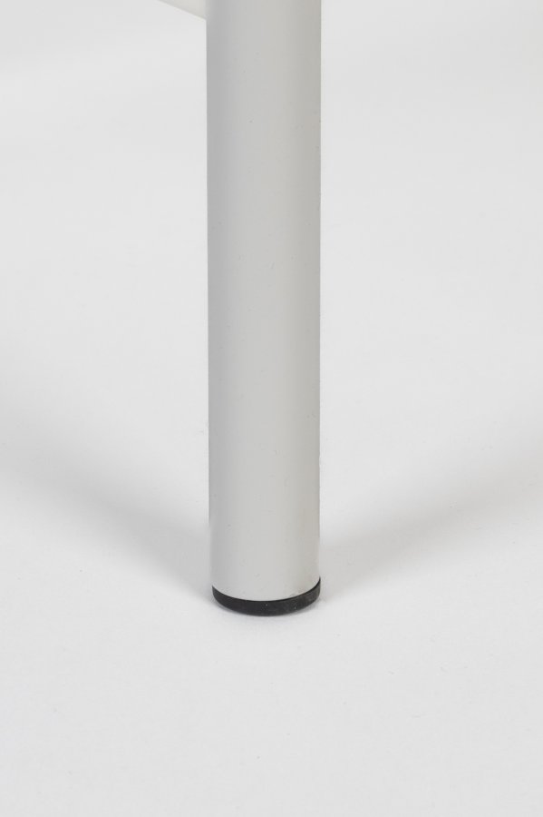 WHITE LABEL LIVING Cayo sidebord, m. 1 skuffe og 1 rum - hvid MDF og beige jern (41x40)