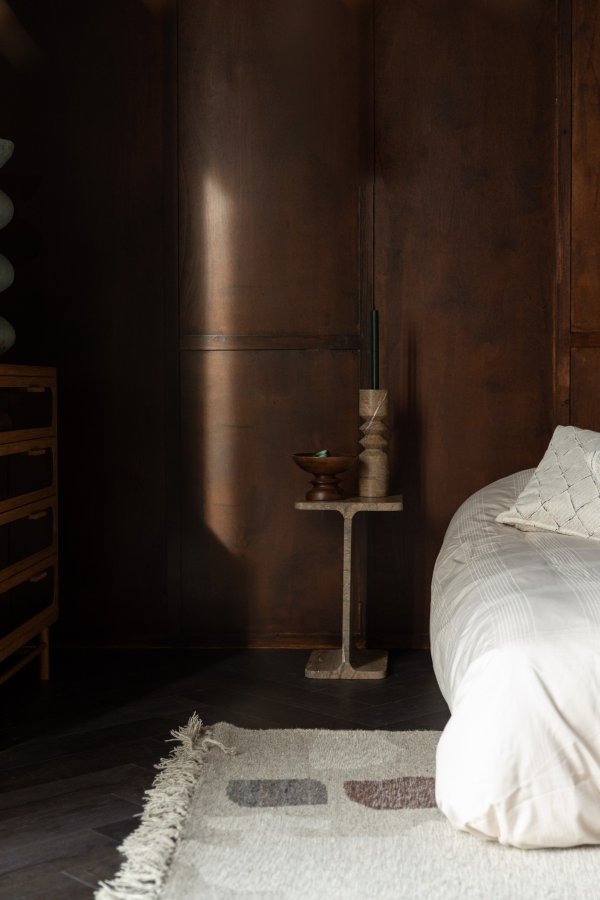 DUTCHBONE sidebord Satpura brun marmor