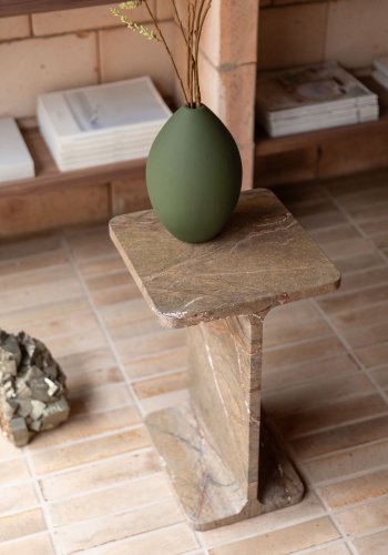 DUTCHBONE sidebord Satpura brun marmor