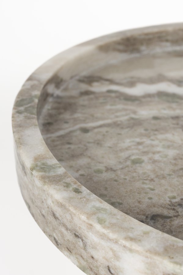 ZUIVER Cosmopolitan sidebord, rundt - brun marmor (40)