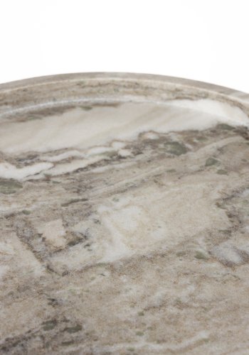 ZUIVER Cosmopolitan sidebord, rundt - brun marmor (40)