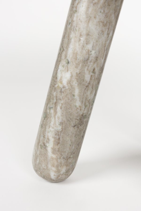 ZUIVER Cosmopolitan sidebord, rundt - brun marmor (40)