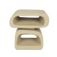 ZUIVER Eddy sidebord, rektangulrt - beige harpiks (43x35)