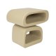 ZUIVER Eddy sidebord, rektangulrt - beige harpiks (43x35)