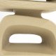 ZUIVER Eddy sidebord, rektangulrt - beige harpiks (43x35)