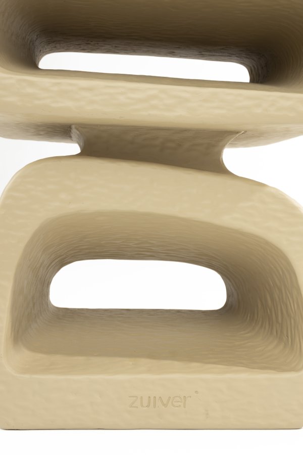ZUIVER Eddy sidebord, rektangulrt - beige harpiks (43x35)