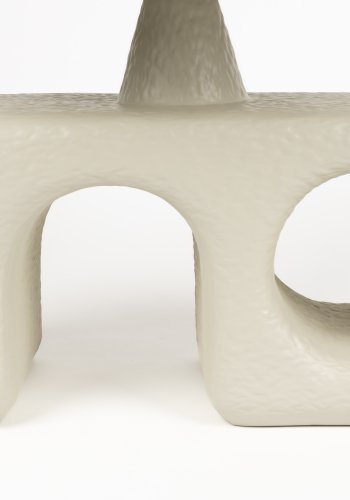 ZUIVER Hermit sidebord - hvit harpiks (58x58)