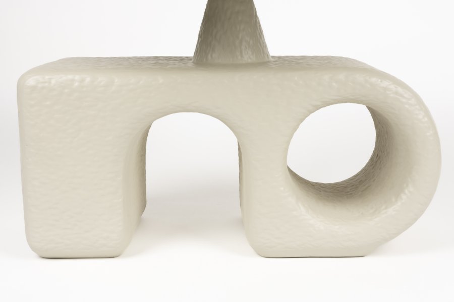 ZUIVER Hermit sidebord - hvit harpiks (58x58)