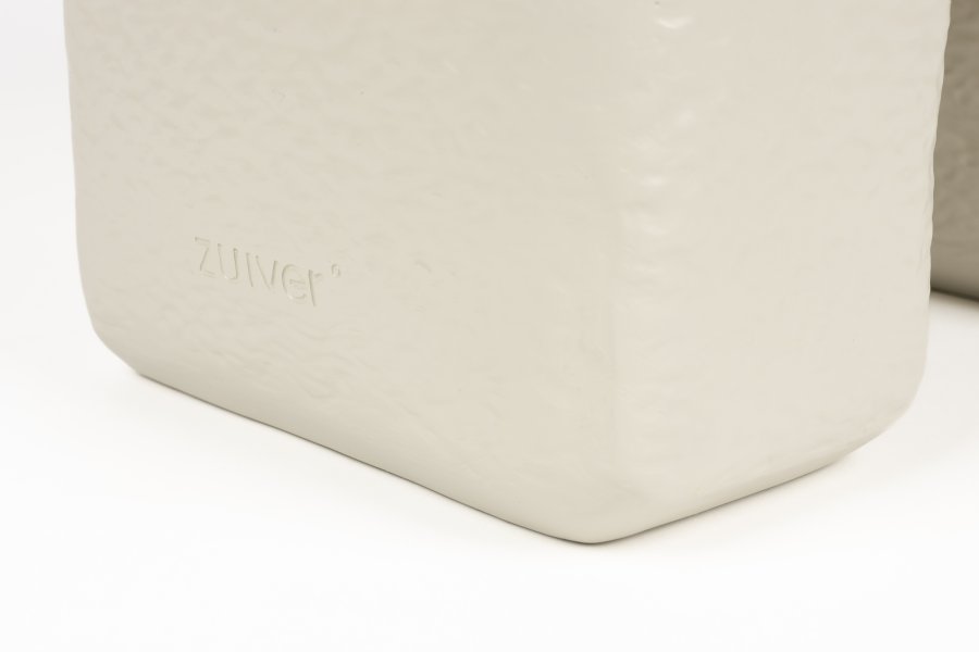 ZUIVER Hermit sidebord - hvit harpiks (58x58)